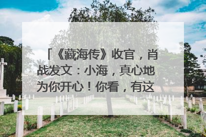 《藏海传》收官，肖战发文：小海，真心地为你开心！你看，有这么多人懂你！