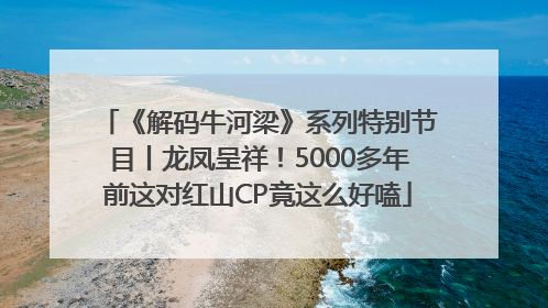 《解码牛河梁》系列特别节目丨龙凤呈祥！5000多年前这对红山CP竟这么好嗑