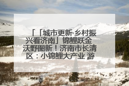 「城市更新·乡村振兴看济南」锦鲤跃金 沃野图新！济南市长清区：小锦鲤大产业 游出农旅新风景