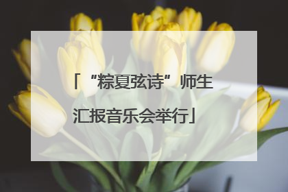 “粽夏弦诗”师生汇报音乐会举行