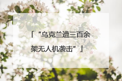 “乌克兰遭三百余架无人机袭击”