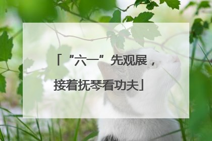 “六一”先观展，接着抚琴看功夫