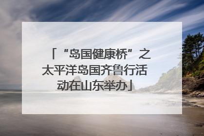 “岛国健康桥”之太平洋岛国齐鲁行活动在山东举办