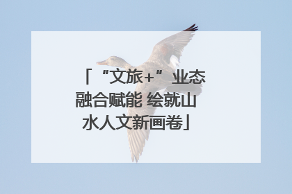 “文旅+”业态融合赋能 绘就山水人文新画卷