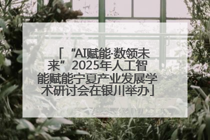 “AI赋能·数领未来”2025年人工智能赋能宁夏产业发展学术研讨会在银川举办