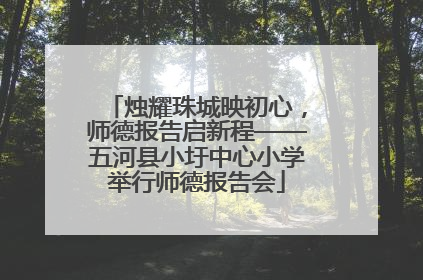 烛耀珠城映初心，师德报告启新程——五河县小圩中心小学举行师德报告会