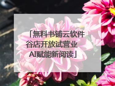 無料书铺云软件谷店开放试营业 AI赋能新阅读