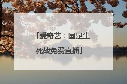 爱奇艺：国足生死战免费直播