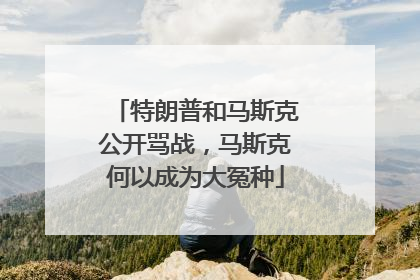 特朗普和马斯克公开骂战，马斯克何以成为大冤种