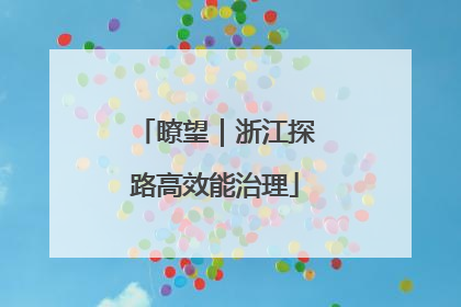 瞭望｜浙江探路高效能治理