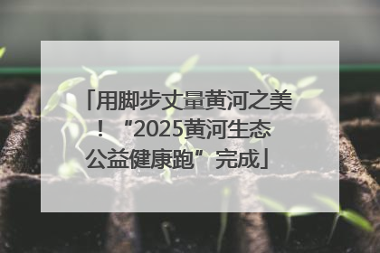 用脚步丈量黄河之美！“2025黄河生态公益健康跑”完成