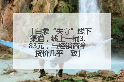 白象“失守”线下渠道，线上一桶3.83元，与经销商拿货价几乎一致