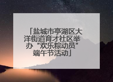 盐城市亭湖区大洋街道育才社区举办“欢乐粽动员”端午节活动