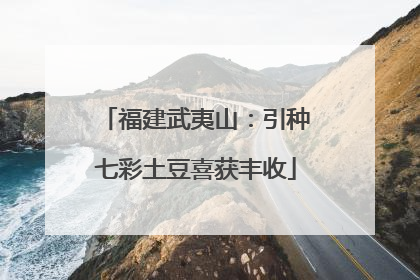 福建武夷山：引种七彩土豆喜获丰收
