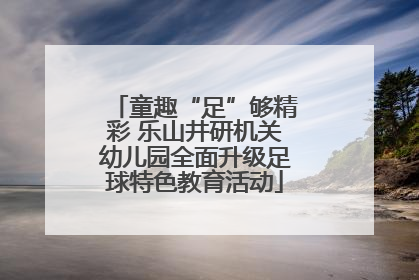 童趣“足”够精彩 乐山井研机关幼儿园全面升级足球特色教育活动