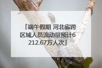 端午假期 河北省跨区域人员流动量预计6212.67万人次