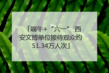 端午+“六一” 西安文博单位接待观众约51.34万人次