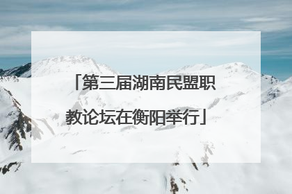 第三届湖南民盟职教论坛在衡阳举行