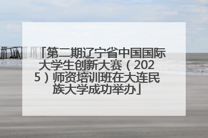 第二期辽宁省中国国际大学生创新大赛（2025）师资培训班在大连民族大学成功举办