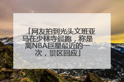 网友拍到光头文班亚马在少林寺晨跑，称是离NBA巨星最近的一次，景区回应