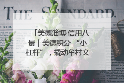 美德淄博·信用八景｜美德积分 “小杠杆”，撬动牟村文明 “大能量”