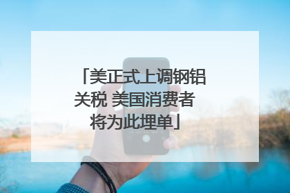 美正式上调钢铝关税 美国消费者将为此埋单