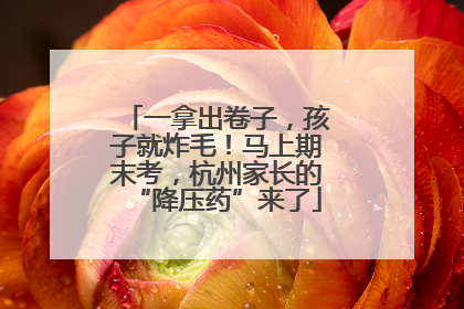 一拿出卷子，孩子就炸毛！马上期末考，杭州家长的“降压药”来了
