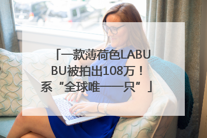 一款薄荷色LABUBU被拍出108万！系“全球唯一一只”