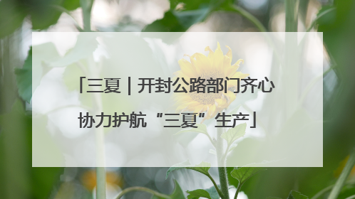 三夏｜开封公路部门齐心协力护航“三夏”生产