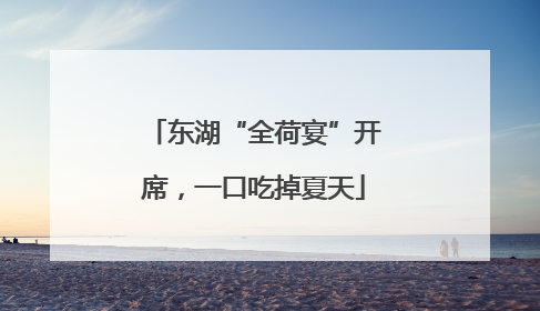 东湖“全荷宴”开席，一口吃掉夏天