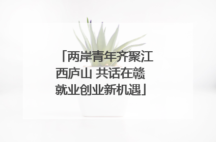 两岸青年齐聚江西庐山 共话在赣就业创业新机遇