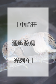 中哈开通旅游观光列车