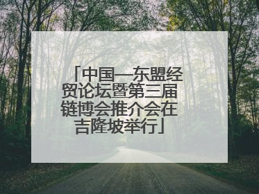 中国—东盟经贸论坛暨第三届链博会推介会在吉隆坡举行