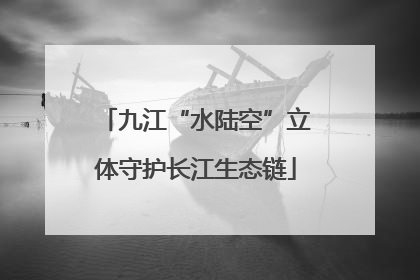 九江“水陆空”立体守护长江生态链