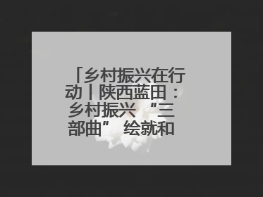 乡村振兴在行动丨陕西蓝田：乡村振兴 “三部曲” 绘就和美乡村新画卷
