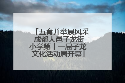 五育并举展风采 成都大邑子龙街小学第十一届子龙文化活动周开幕