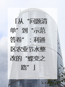 从“问题清单”到“示范答卷”：利通区农业节水整改的“蝶变之路”