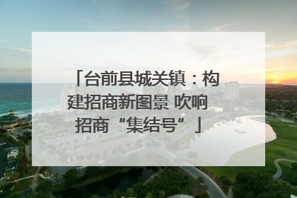 台前县城关镇：构建招商新图景 吹响招商“集结号”