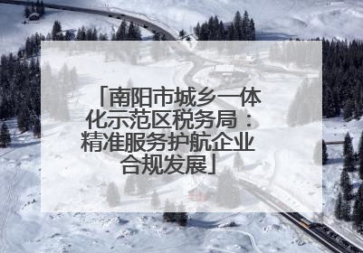 南阳市城乡一体化示范区税务局：精准服务护航企业合规发展