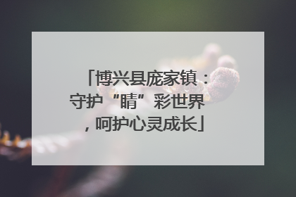 博兴县庞家镇：守护“睛”彩世界，呵护心灵成长