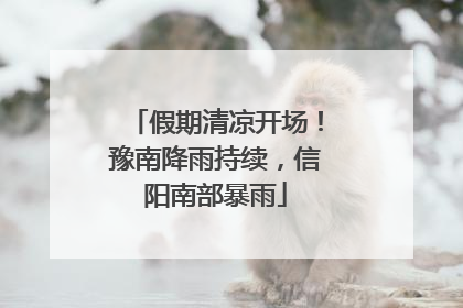 假期清凉开场！豫南降雨持续，信阳南部暴雨