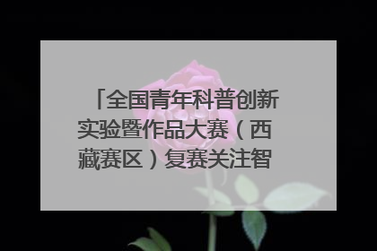 全国青年科普创新实验暨作品大赛（西藏赛区）复赛关注智慧环保等主题