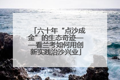 六十年“点沙成金”的生态奇迹——看兰考如何用创新实践治沙兴业