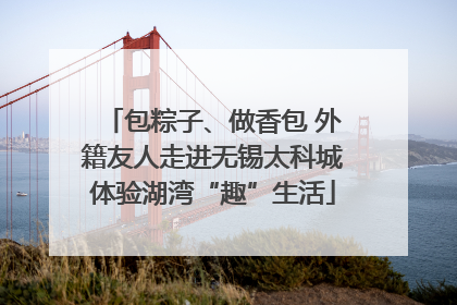 包粽子、做香包 外籍友人走进无锡太科城体验湖湾“趣”生活