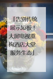 告别传统展示短板！大屏电视重构酒店大堂服务生态