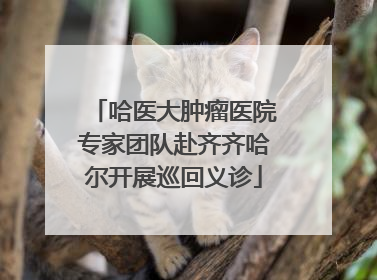 哈医大肿瘤医院专家团队赴齐齐哈尔开展巡回义诊