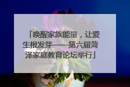 唤醒家族能量，让爱生根发芽——第六届菏泽家庭教育论坛举行