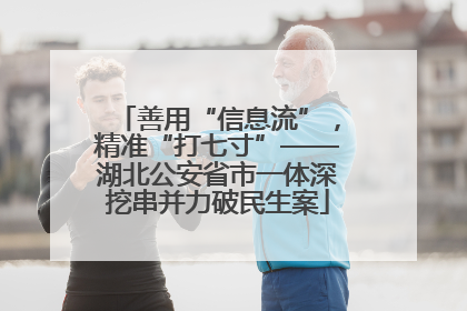 善用“信息流”，精准“打七寸”——湖北公安省市一体深挖串并力破民生案