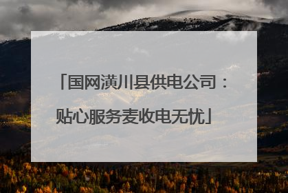 国网潢川县供电公司：贴心服务麦收电无忧