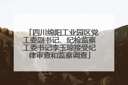 四川绵阳工业园区党工委副书记、纪检监察工委书记李玉琼接受纪律审查和监察调查